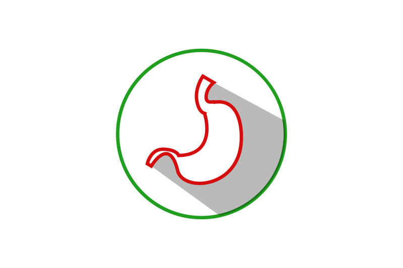 medical-icon-green-red-line-stomach-clinic