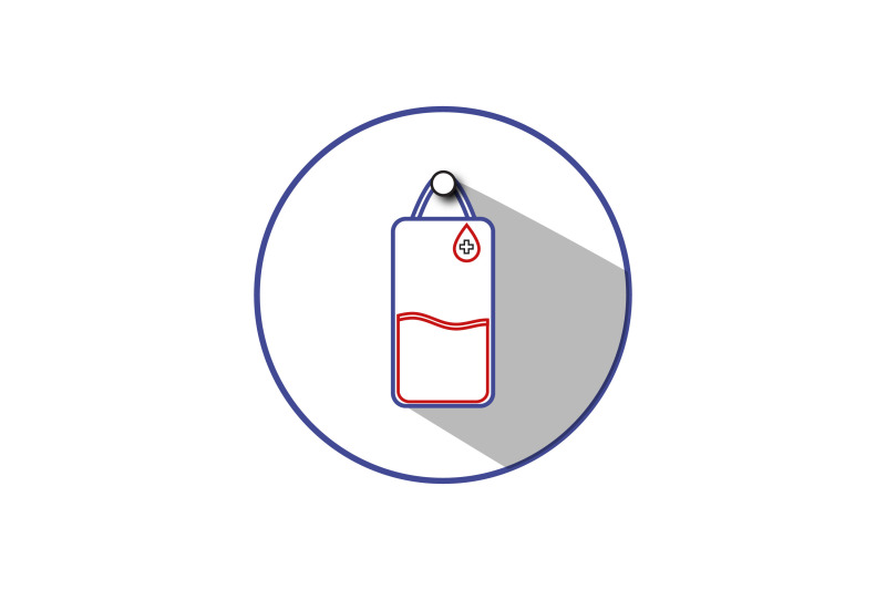 medical-icon-red-blue-line-infuse-bag-isolated