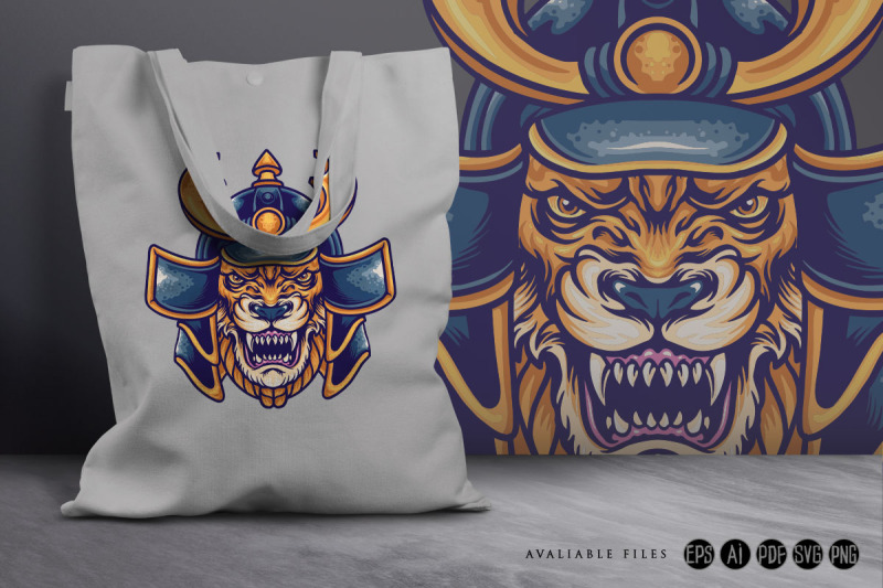 beast-tiger-samurai-warrior-svg-illustration