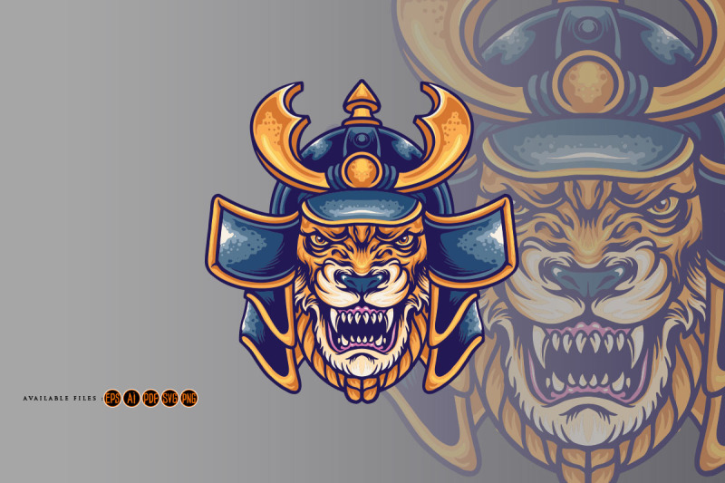 beast-tiger-samurai-warrior-svg-illustration