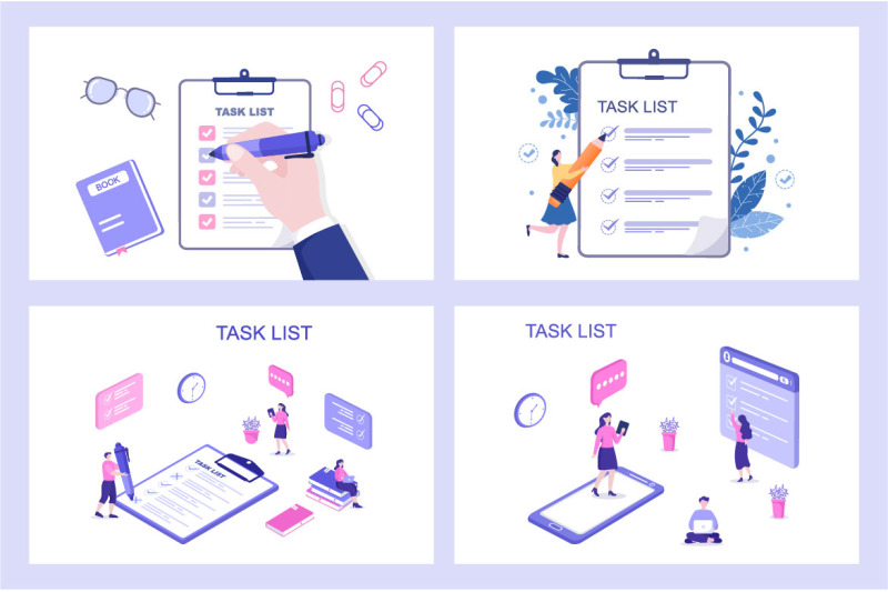 18-task-list-vector-illustration