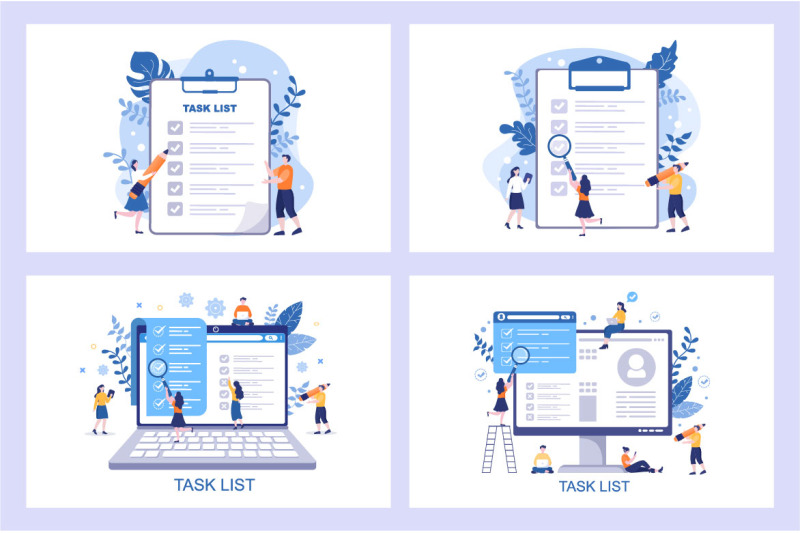 18-task-list-vector-illustration