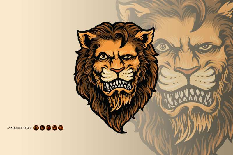 cool-and-dashing-lion-head-svg-illustrations