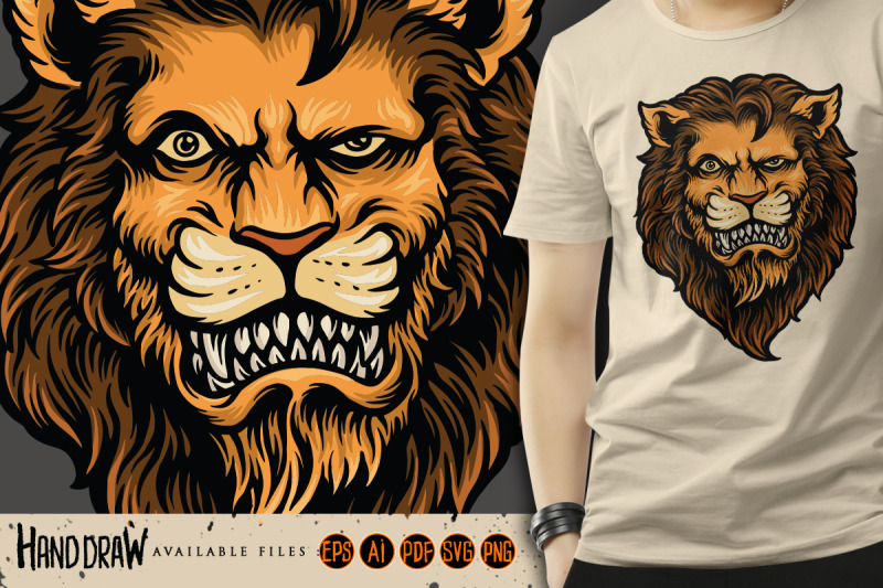 cool-and-dashing-lion-head-svg-illustrations