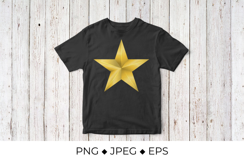 metallic-gold-star-3d-golden-star-icon