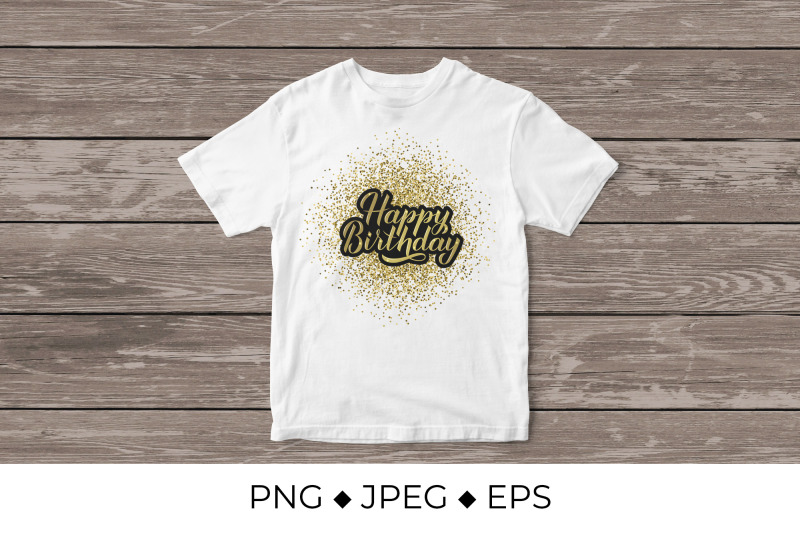 happy-birthday-shiny-gold-design