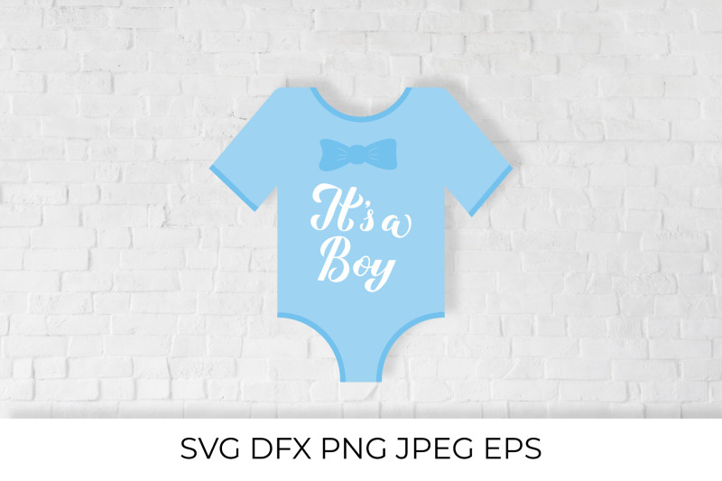 its-a-boy-calligraphy-hand-lettering-on-blue-baby-onesie