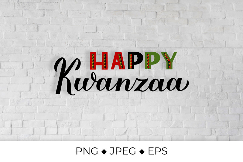 happy-kwanzaa-hand-lettering-african-american-festival