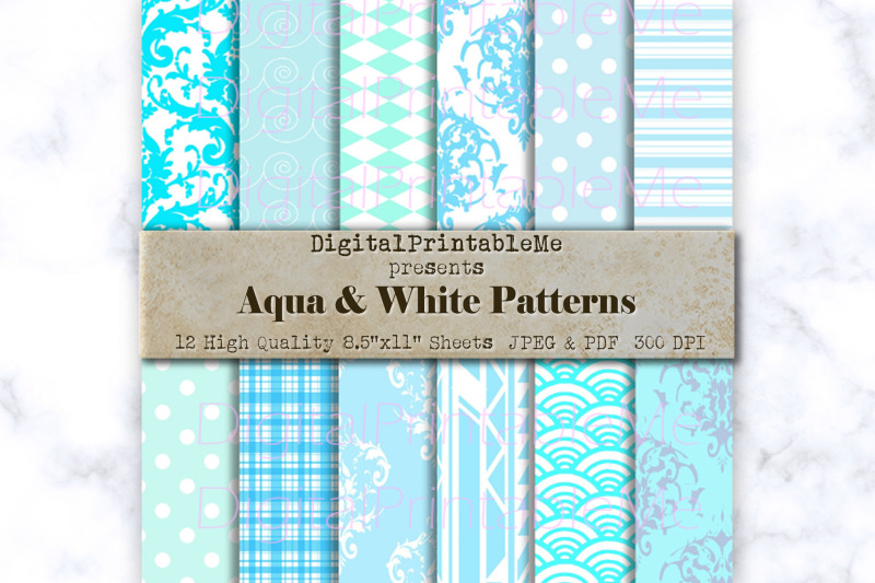 light-blue-digital-paper-pastel-aqua-baby-blue-pattern-digital-pa