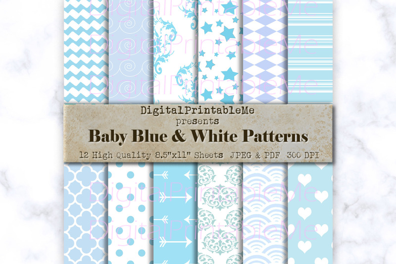 light-blue-digital-paper-pastel-aqua-baby-blue-pattern-digital-pa