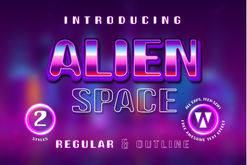alien-space-regular-and-outline-modern-font