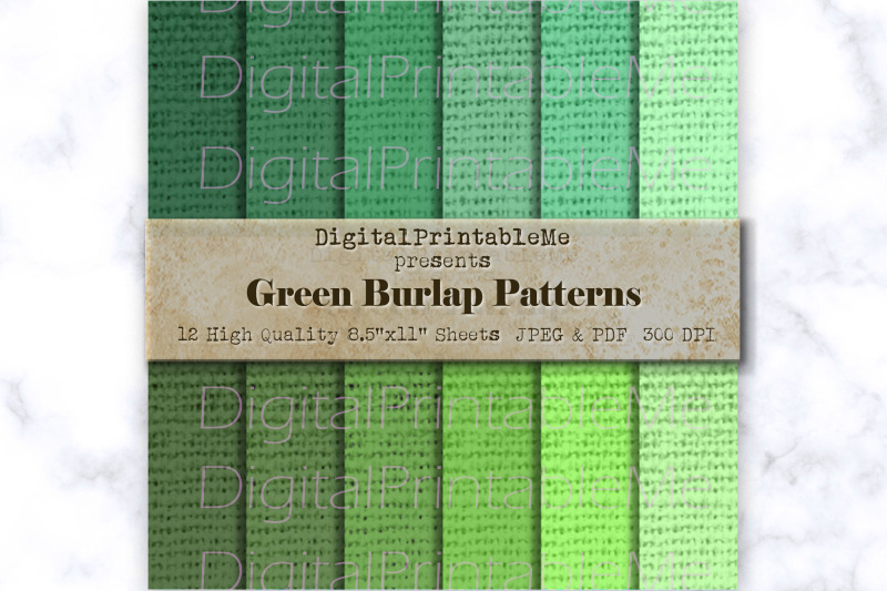 green-burlap-digital-paper-pack-variety-of-shades-mixed-green-patter