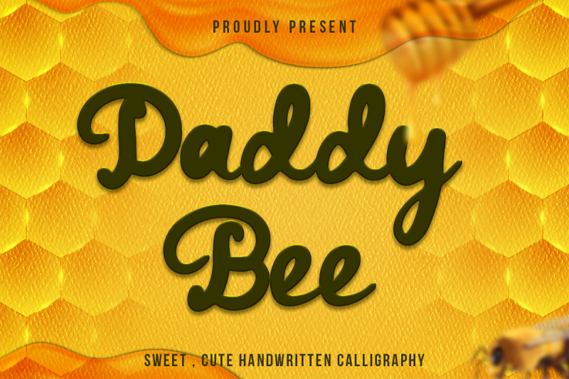 daddy-bee-bold-and-cute-handwritten-font