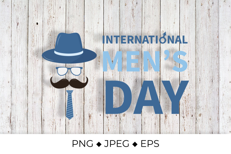 international-mens-day-lettering-with-hipster