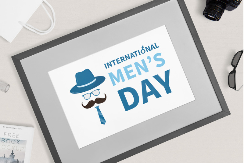 international-mens-day-lettering-with-hipster