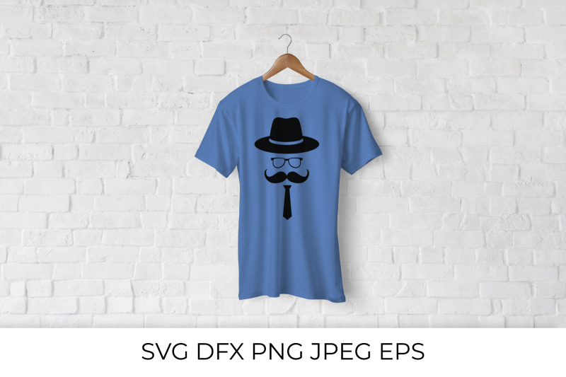 hipster-flat-icon-character-with-a-beard-hat-and-pipe-svg