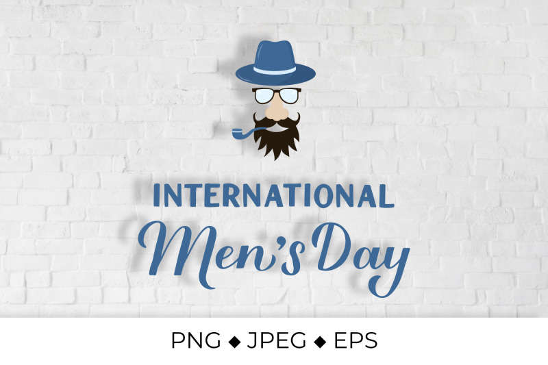 international-mens-day-lettering-with-hipster