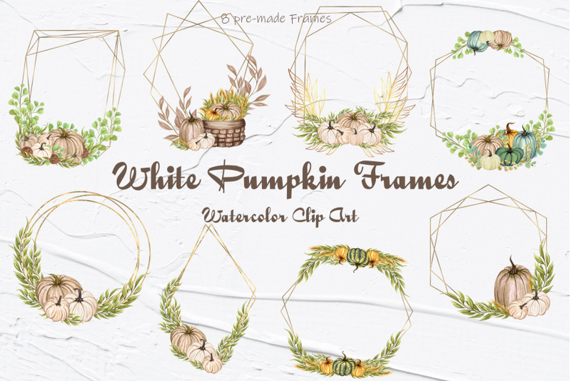 white-pumpkins-frames