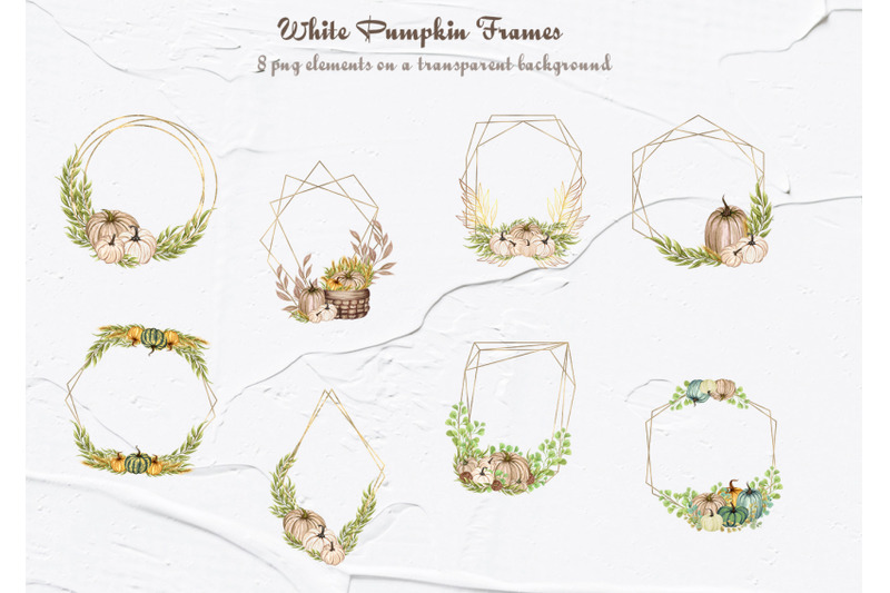 white-pumpkins-frames