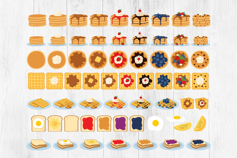 breakfast-clipart-breakfast-food-clipart-pancakes-waffles
