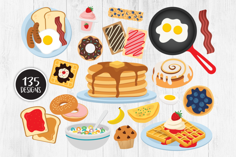breakfast-clipart-breakfast-food-clipart-pancakes-waffles