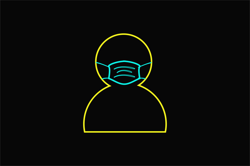 medical-icon-neon-line-with-people-and-mask