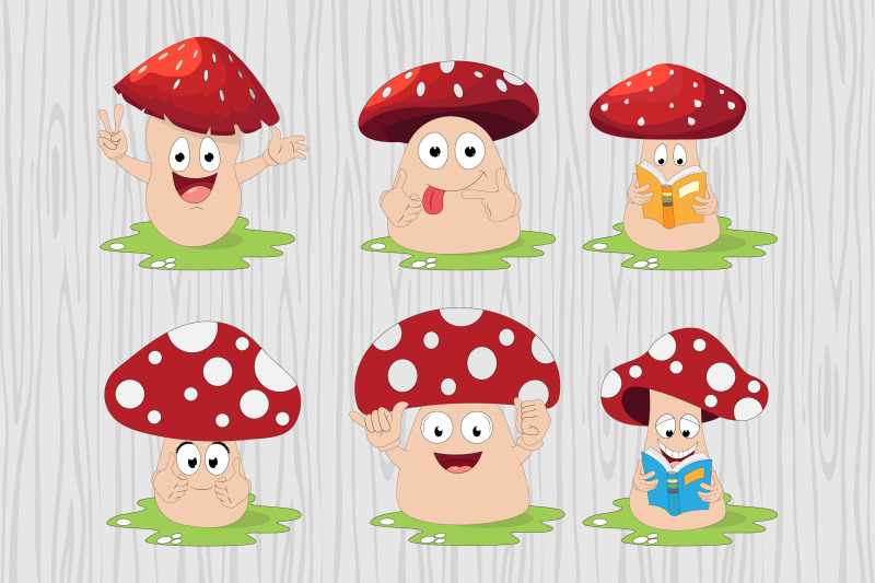 cute-mushroom-cartoon-character