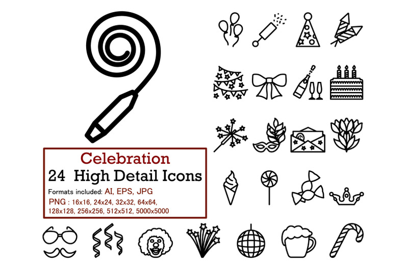 celebration-icon-set