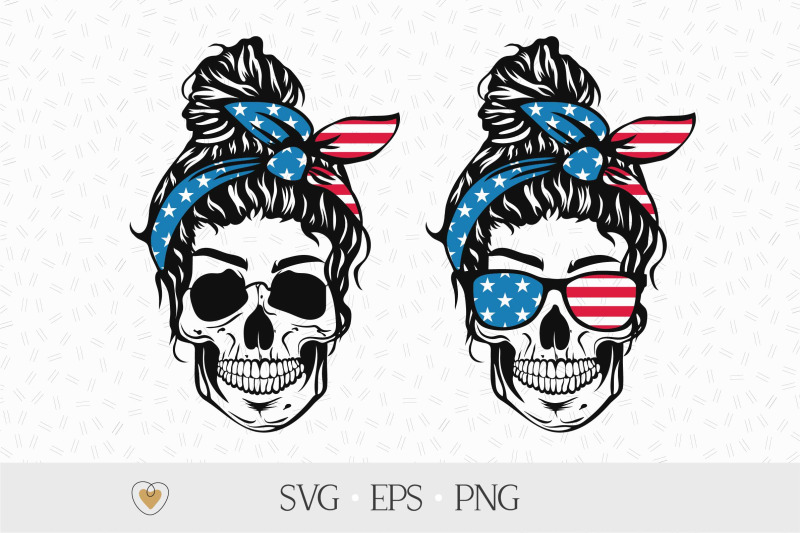 skull-messy-bun-american-flag-svg-mom-life-svg-svg-files-for-cricut