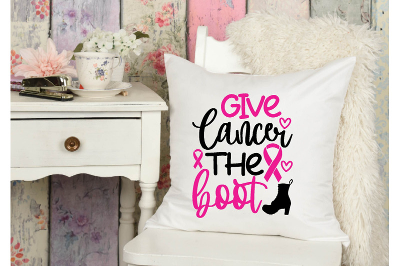 give-cancer-the-boot-svg-design