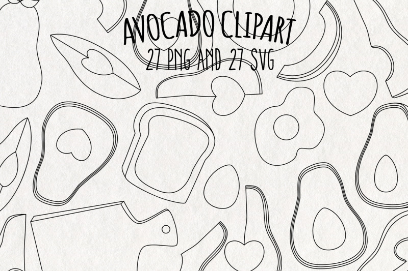 avocado-digital-stamps-svg-clipart-set-of-27