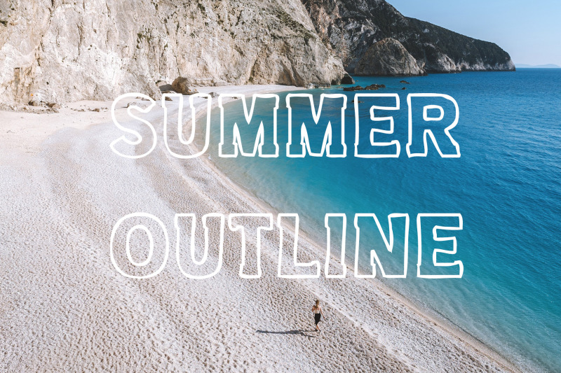 summer-outline-font