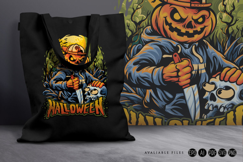 halloween-nightmare-pumpkin-terror-svg-illustrations