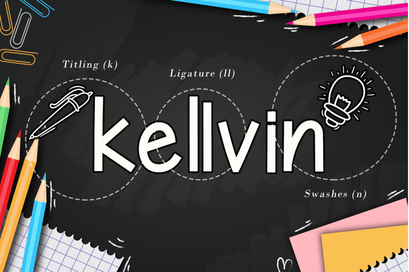 kellvin-a-school-display-font