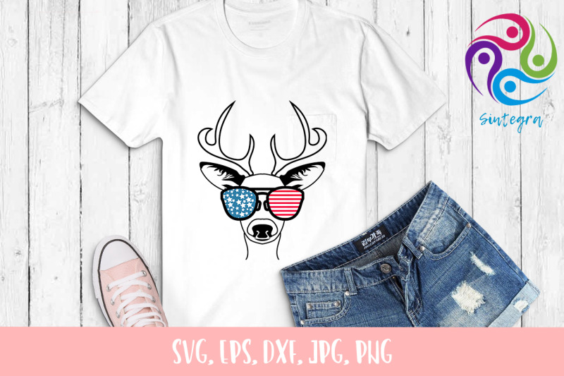 4th-of-july-antlers-deer-with-sunglasses-usa-america