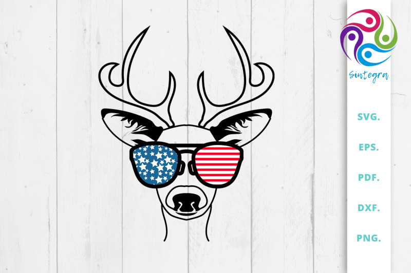 4th-of-july-antlers-deer-with-sunglasses-usa-america