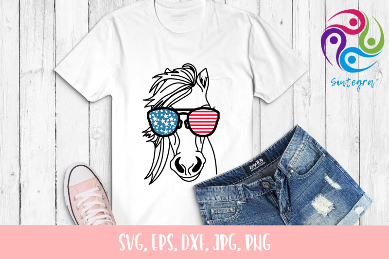 4th-of-july-horse-with-sunglasses-usa-america