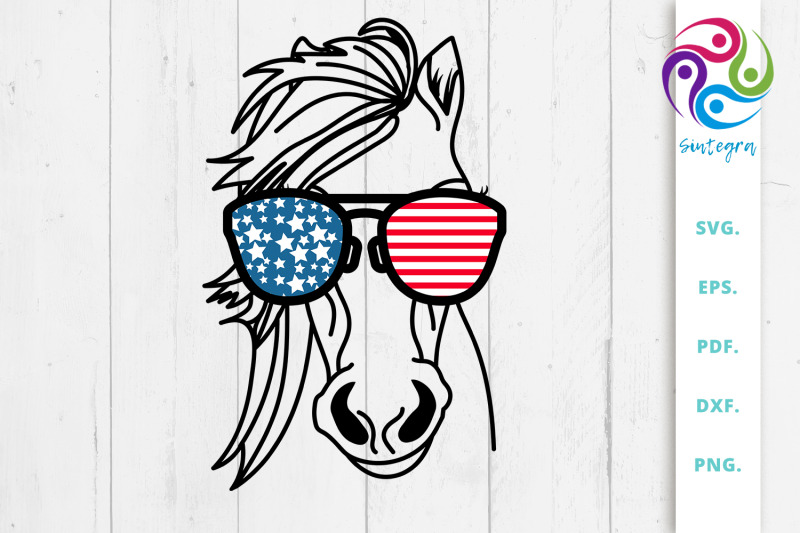 4th-of-july-horse-with-sunglasses-usa-america