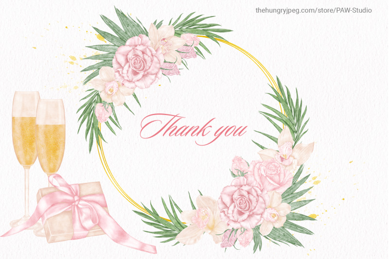 wedding-flowers-bride-rose-orchid-leaves-clipart