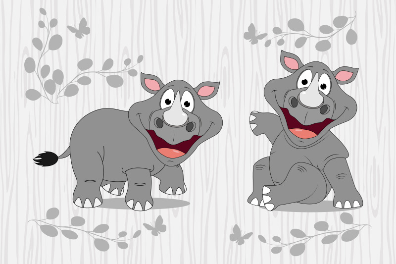 cute-rhino-animal-cartoon