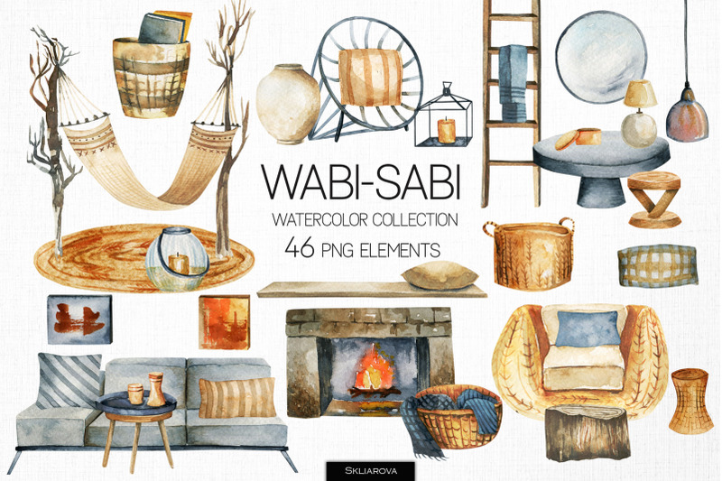 wabi-sabi-watercolor-clipart