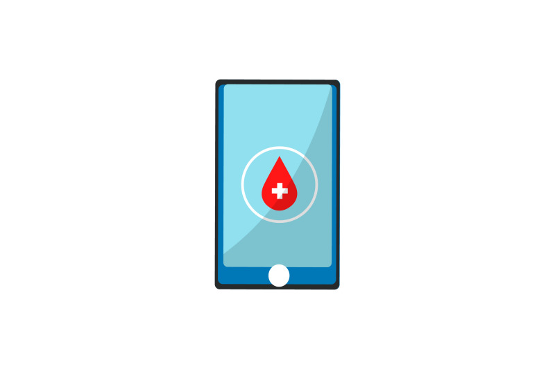 medical-icon-with-blue-blood-mobile-apps