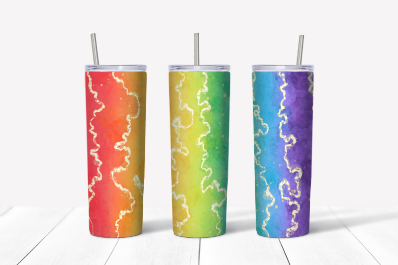 watercolor-rainbow-sublimation-design-skinny-tumbler-wrap-design-pen