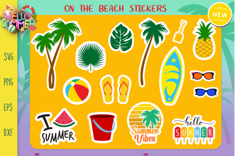 sticker-bundle-summer-stickers-svg-fruits-sticker-under-the-sea-svg