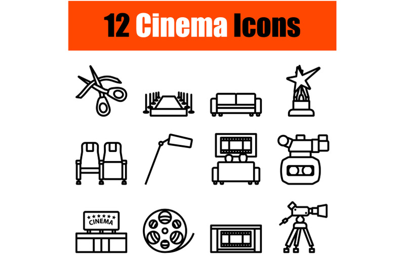 cinema-icon-set