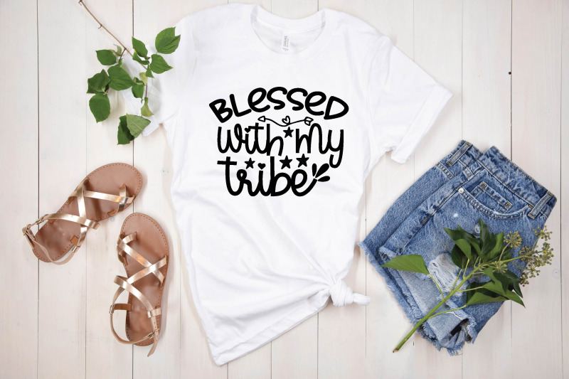 blessed-with-my-tribe-svg-design