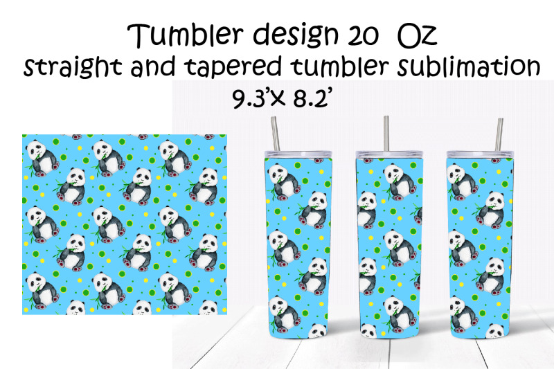 tumbler-design-20oz-sublimation-watercolor-cute-panda-blue