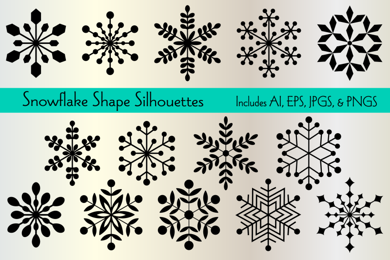 snowflake-silhouettes