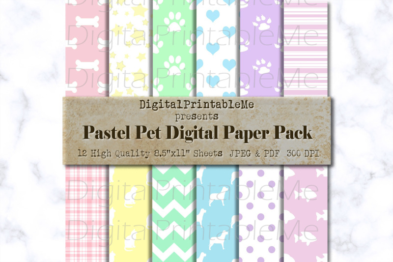 pet-digital-paper-pack-cat-dog-fish-mixed-variety-patterns-pastel-r
