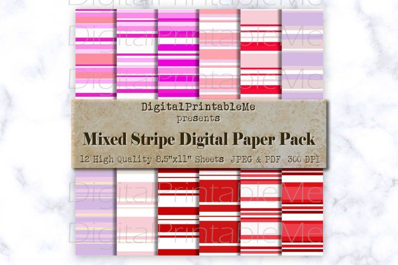 stripe-digital-paper-red-pink-purple-white-striped-pattern-line-sc